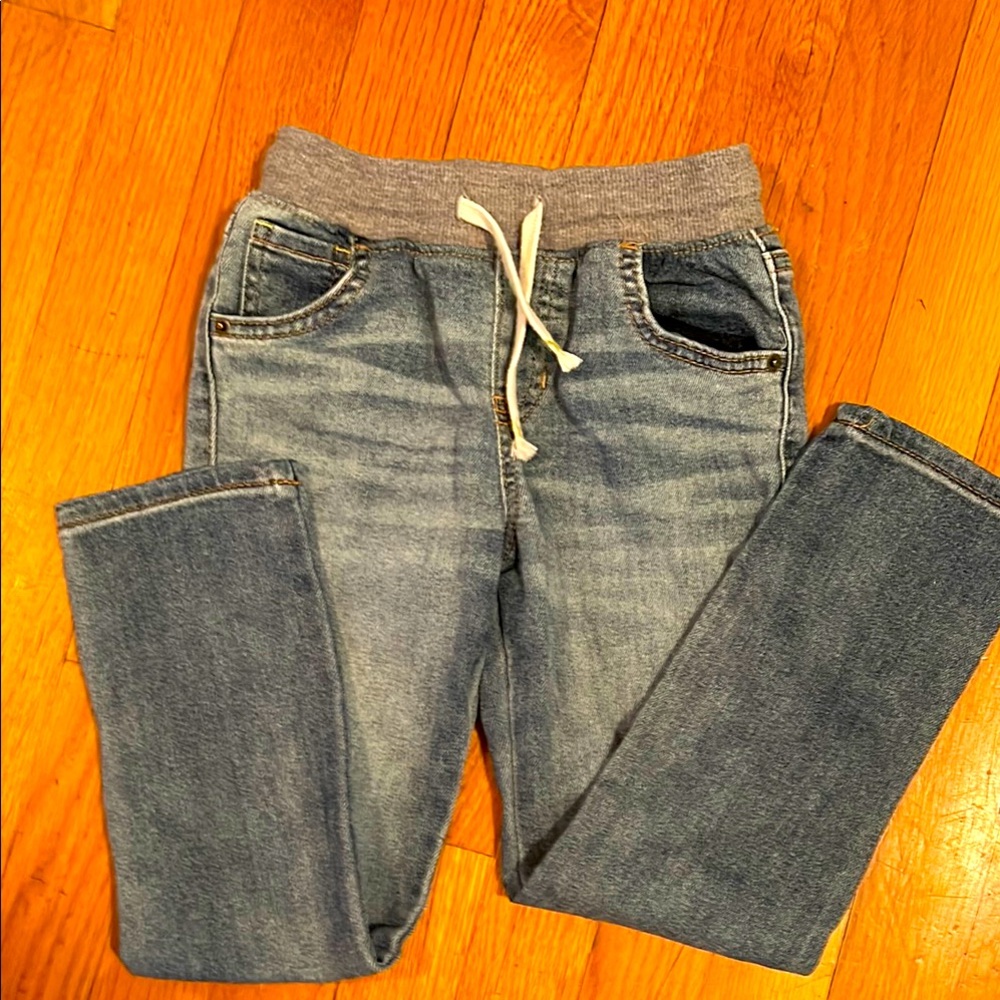 Cat & Jack Blue and Gray Relaxed Jeans